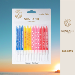 Multicolored patterned candles | Code 240