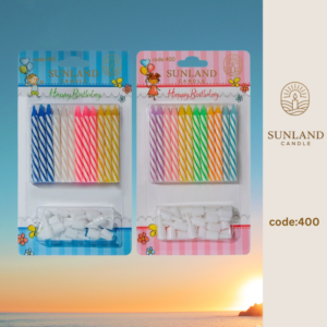 Multicolored patterned candles | Code 400