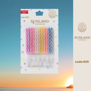 Multicolored patterned candle | Code 405