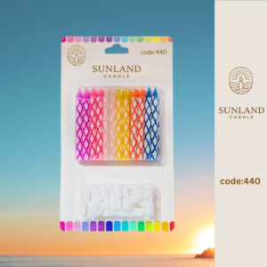 Multicolored patterned candles | Code 440