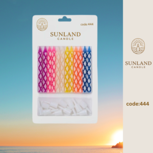 Multicolored patterned candles | Code 444