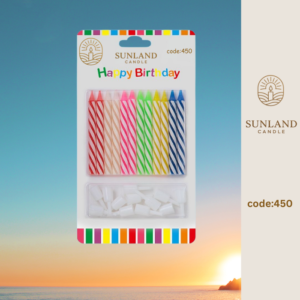 Multicolored patterned candles | Code 450
