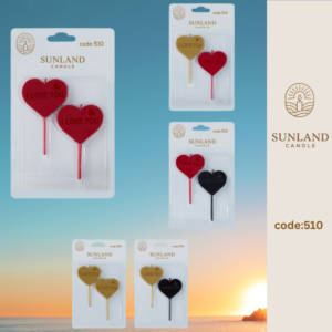 Shape & Calligraphy  candles | Code 510