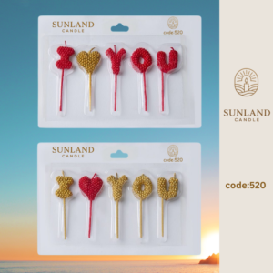 Shape & Calligraphy  candles | Code 520