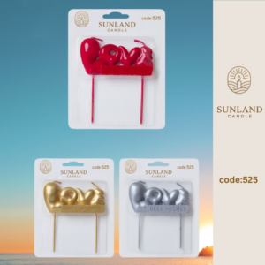 Shape & Calligraphy  candles | Code 525