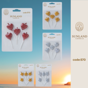 Shape & Calligraphy  candles | Code 570