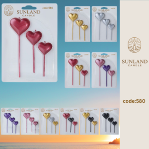 Shape & Calligraphy  candles | Code 580