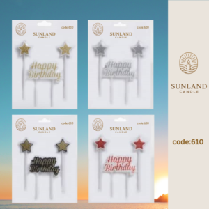 Shape & Calligraphy  candles | Code 610