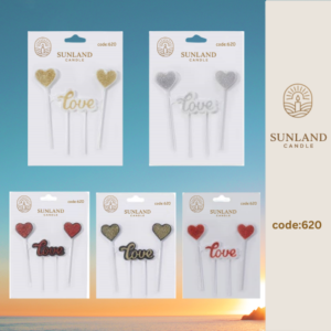 Shape & Calligraphy  candles | Code 620