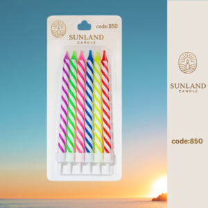 Multicolored patterned candles | Code 850