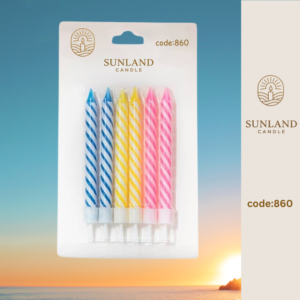 Multicolored patterned candles | Code 860